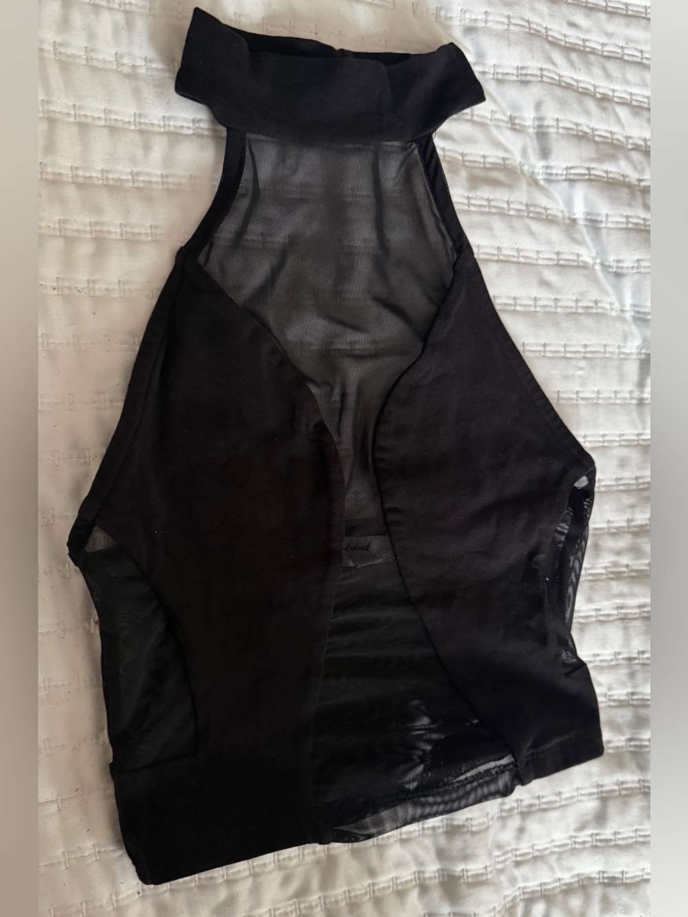 Subdued🇮🇹 Sheer Mesh Halter Crop Top